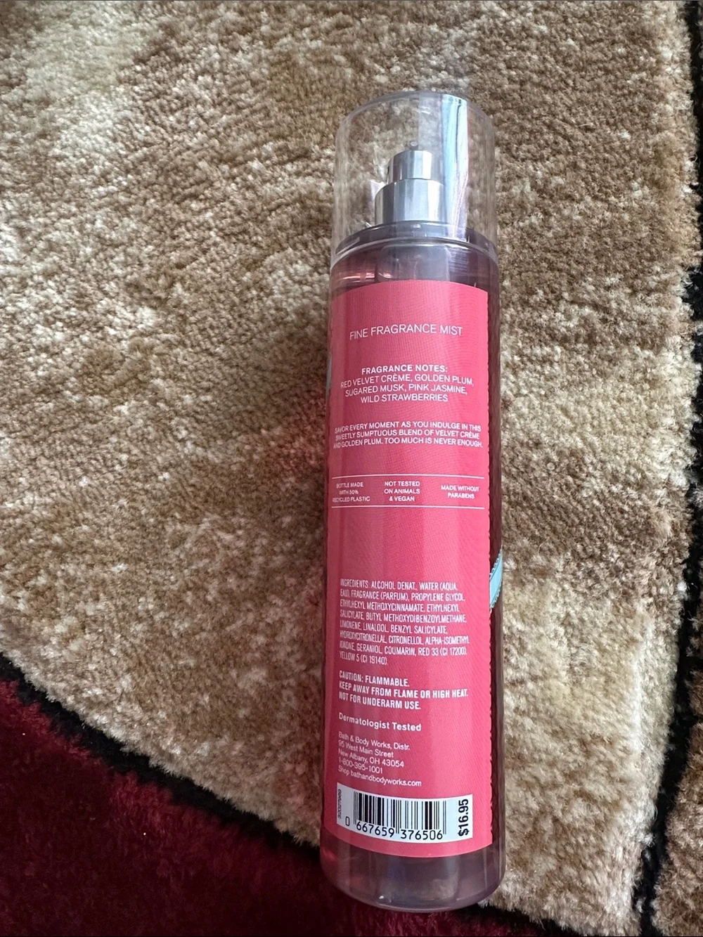 Velvet sugar fine fragrance mist